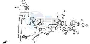 NT700V drawing HANDLE LEVER/SWITCH/CABLE