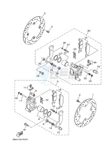 YFM550FWAD YFM550PLE GRIZZLY 550 EPS (2LB8 2LB9) drawing REAR BRAKE CALIPER