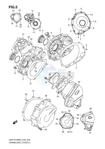 GSX-R1000 (E2) drawing CRANKCASE COVER