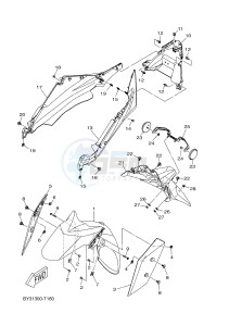 CZD300-A X-MAX 300 (BY31 BY31 BY31 BY31 BY31) drawing FENDER