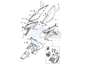 YQ AEROX 100 drawing REAR BODY MY02