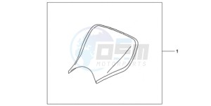 CBR1000RAA Australia - (U / ABS) drawing E-SEAT