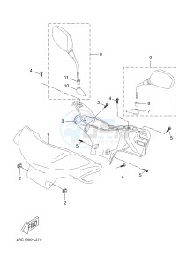 YN50F OVETTO 4T (2ACG) drawing COWLING 1