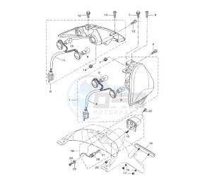 VP X-CITY 250 drawing TAILLIGHT