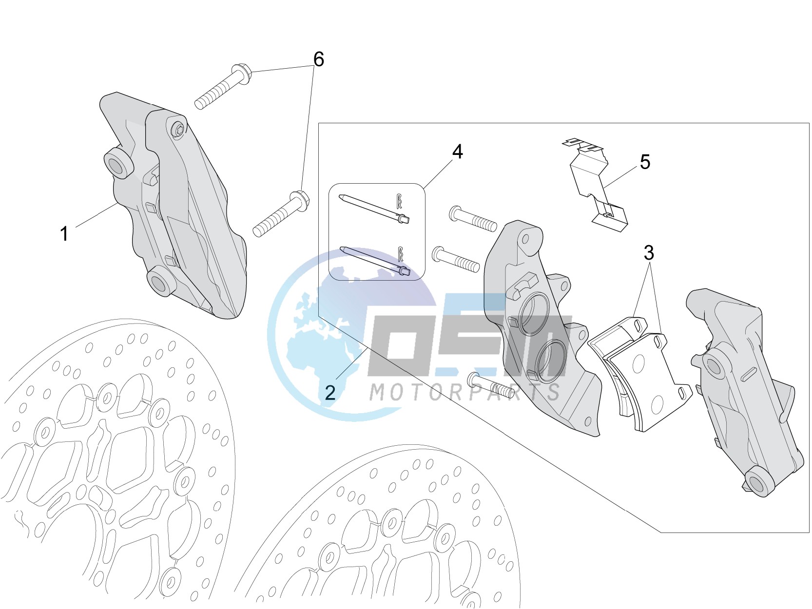 Front brake caliper