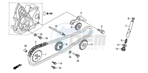 TRX90EX SPORTRAX90 drawing CAM CHAIN