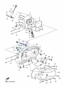 YFM90R (BD3R) drawing CRANKCASE