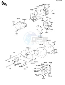 KZ 1000 M [CSR] (M1-M2) [CSR] drawing ENGINE COVERS