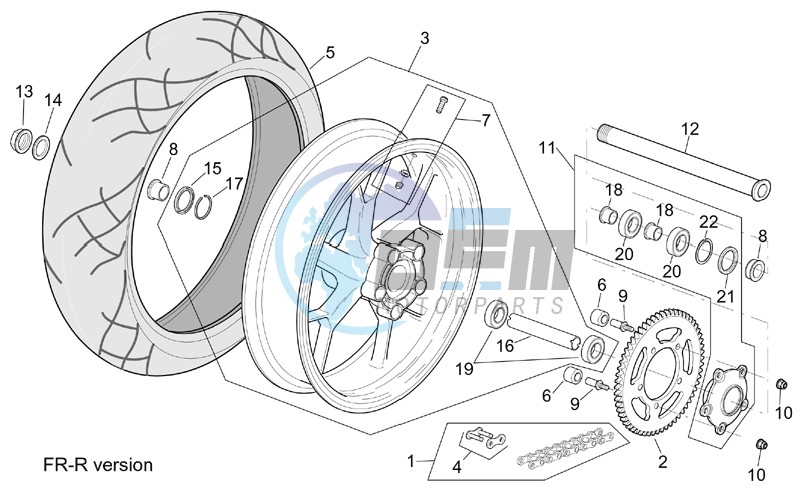 R-RF version rear wheel