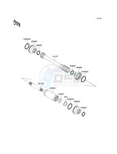 KVF 360 C [PRAIRIE 360 4X4 HARDWOODS GREEN HD] (C6F-C9F) C8F drawing DRIVE SHAFT-PROPELLER