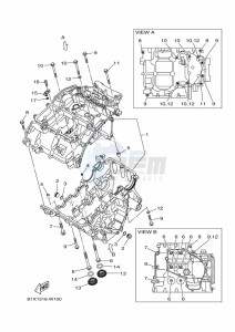 YZF250-A (B1X7) drawing CRANKCASE