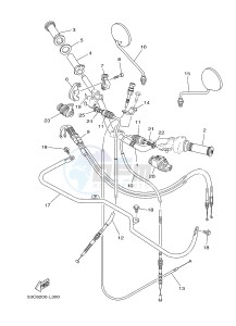 AG200FE (53CD 53CE) drawing STEERING HANDLE & CABLE