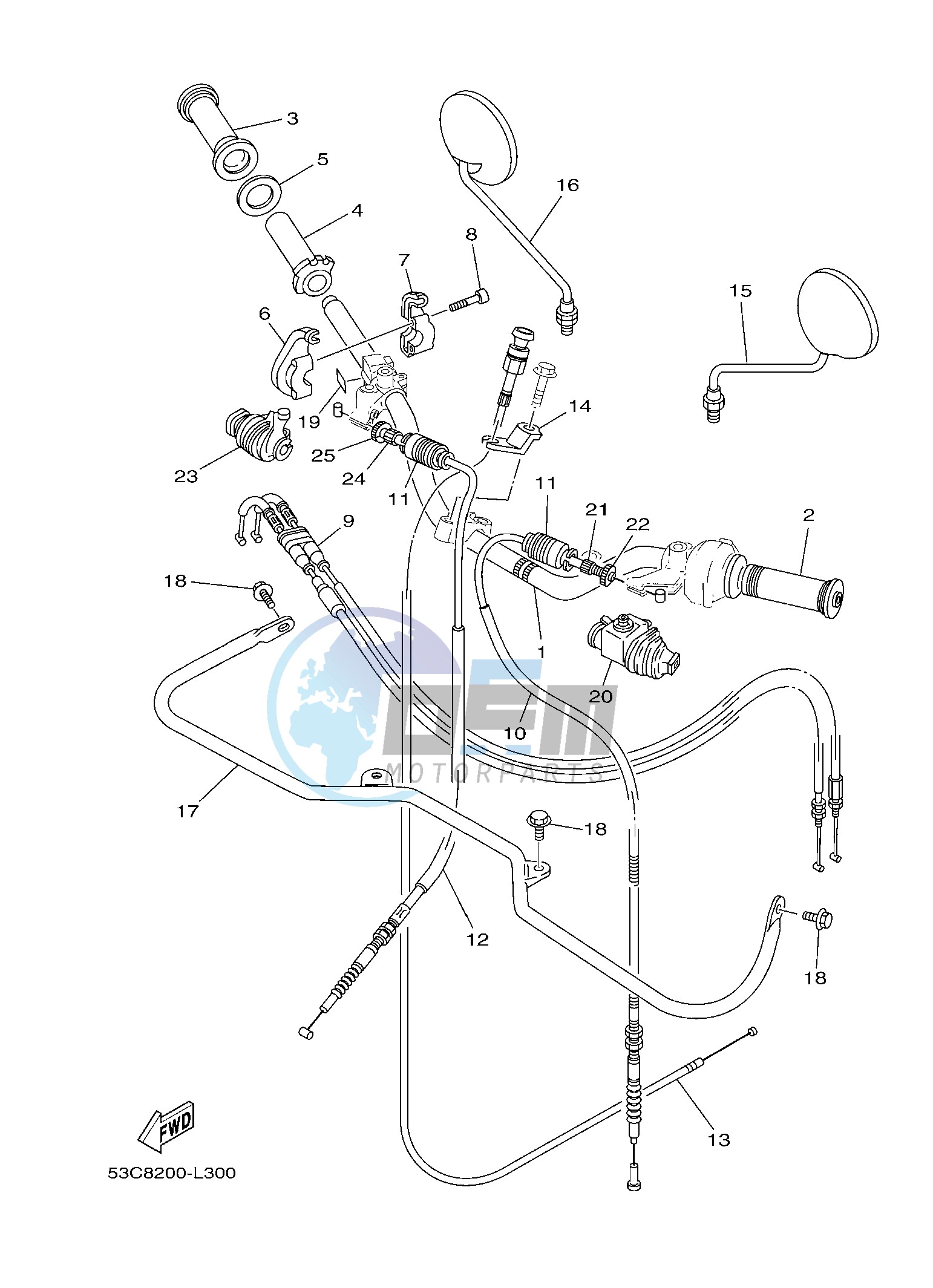 STEERING HANDLE & CABLE