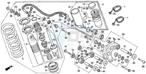 XR250R drawing REAR CUSHION