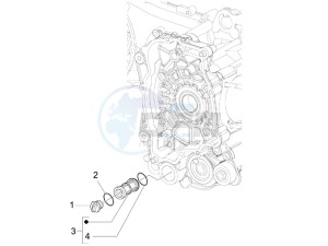 LX 50 4T-4V NL drawing Flywheel magneto cover - Oil filter