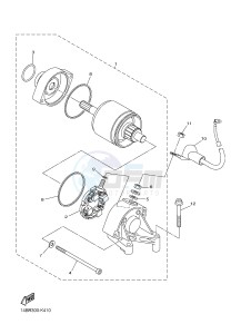 YZF-R1 998 R1 (1KBJ 1KBK) drawing STARTING MOTOR