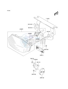 KSF 400 A [KFX400) (A1-A3) [KFX400) drawing TAILLIGHT-- S- --- CN- --- A1- -