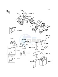 KVF360 KVF360B8F EU drawing Chassis Electrical Equipment