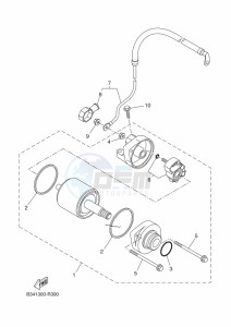 XSR700 MTM690-U (BJW1) drawing STARTING MOTOR