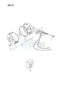 PV50 (E15) drawing TURNSIGNAL LAMP (E43)