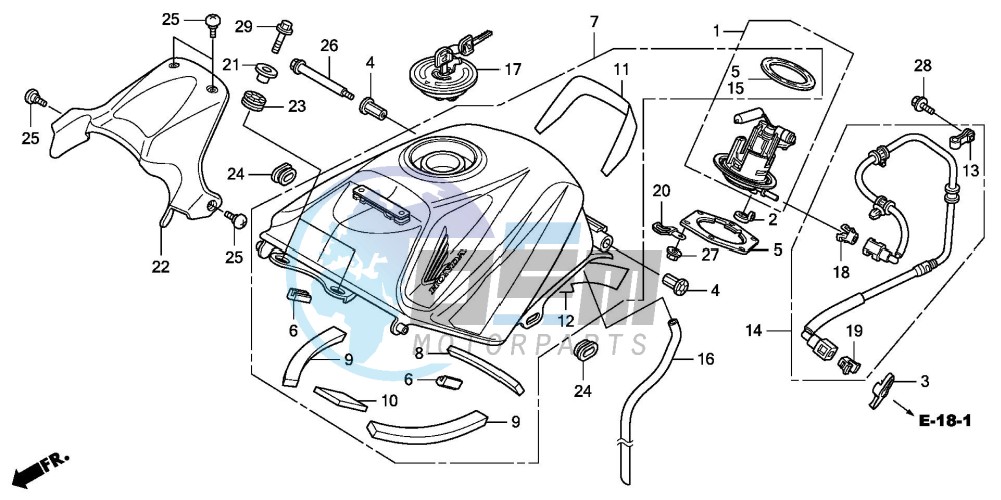 FUEL TANK (CBR125RW7)