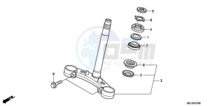 NSA700A9 Europe Direct - (ED / MME) drawing STEERING STEM