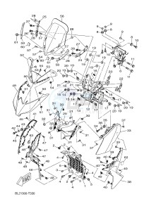 YP125RA X-MAX 125 ABS (BL21 BL21 BL21 BL21) drawing WINDSHIELD