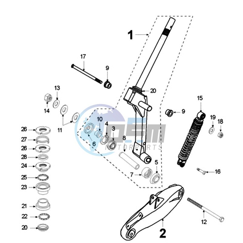 FRONT FORK / STEERINGHEAD