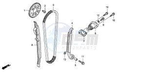 CRF150R CRF150R drawing CAM CHAIN/TENSIONER