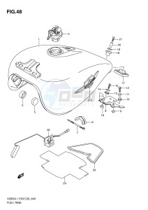 VZ800 (E3-E28) MARAUDER drawing FUEL TANK (VZ800L1 E28)