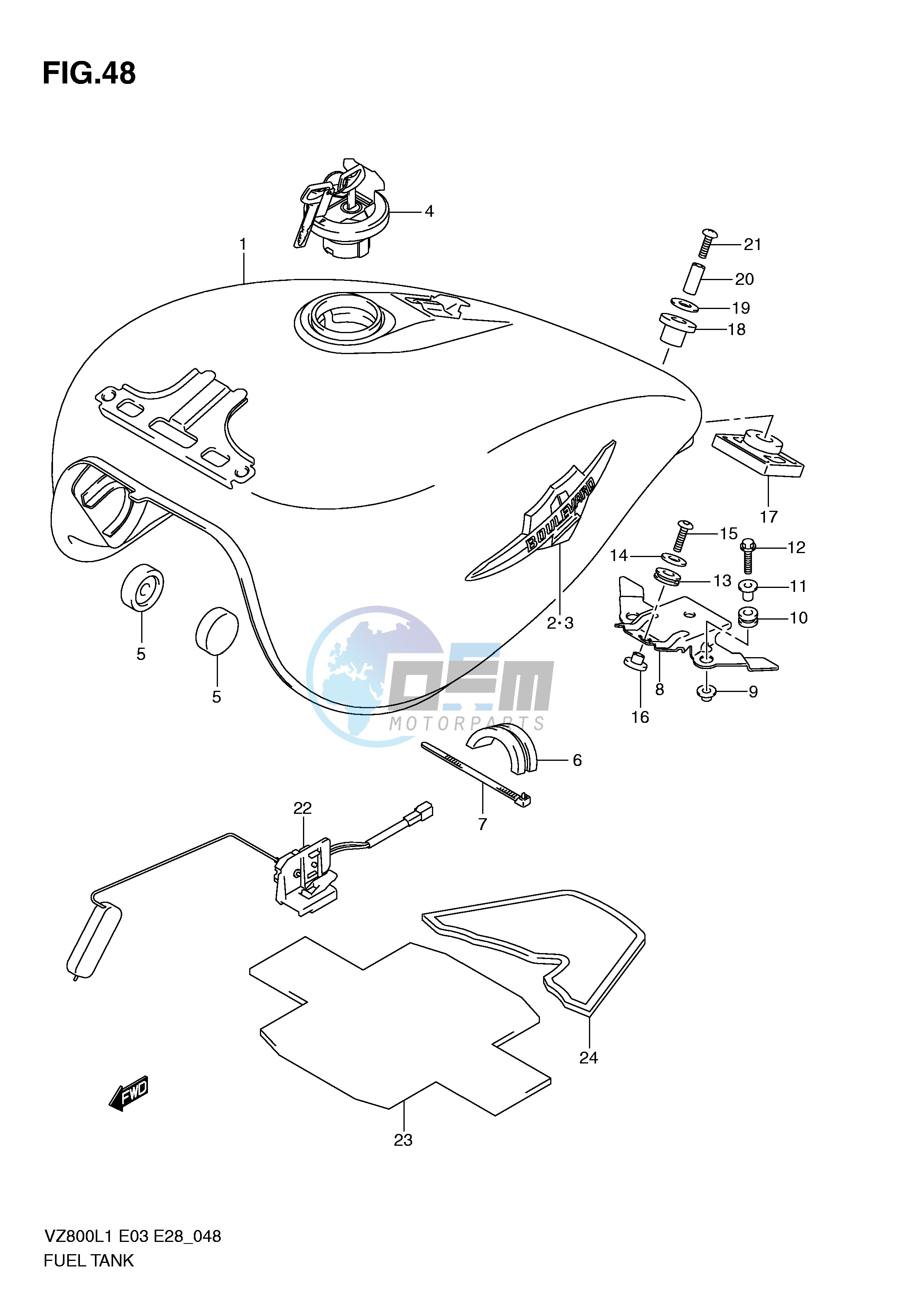 FUEL TANK (VZ800L1 E28)