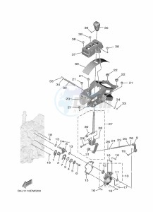 YXE1000EWS YX10ERPSP (B4ML) drawing SHIFT SHAFT