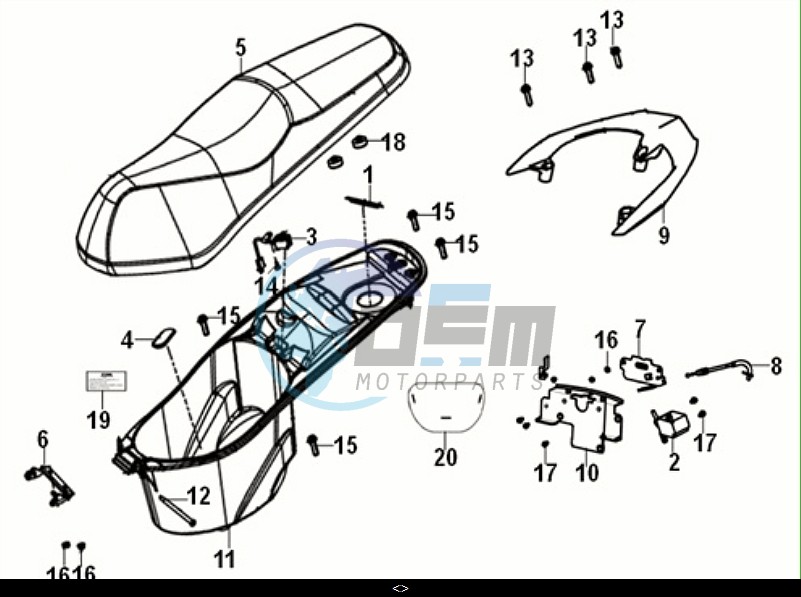 SEAT - REAR GRIP