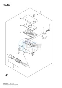 GSX650F (E21) Katana drawing FRONT MASTER CYLINDER