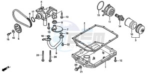 ST1100A drawing OIL PUMP