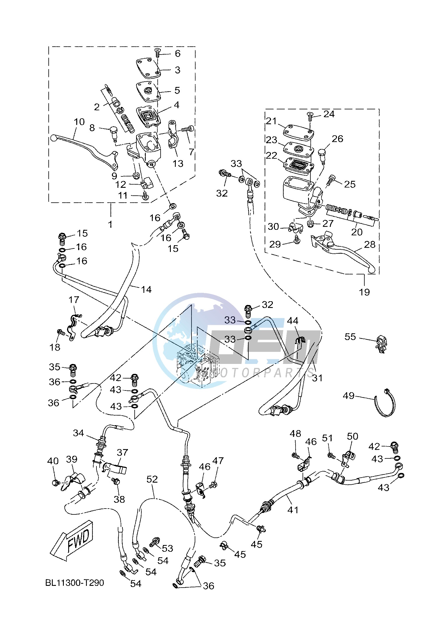 M. CYLINDER FOR DISK BRAKE