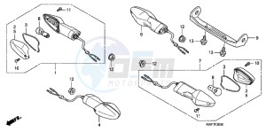 CBF125MD CBF125M UK - (E) drawing WINKER