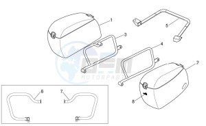 Norge 1200 IE 8V Polizia Stradale drawing Side cases