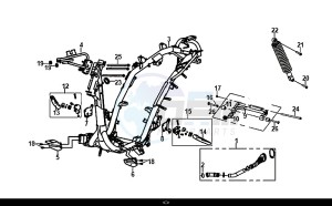 JET 14 (25 KM/H) (XC05W1-NL) (E4) (L8-M0) drawing FRAME BODY ENGINE MOUNT