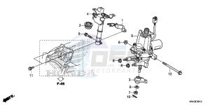 TRX500FE2E TRX500FE2 Europe Direct - (ED) drawing STEERING SHAFT (EPS)