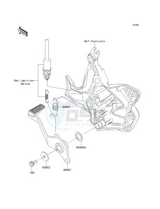 KLE 650 A [VERSYS EUROPEAN] (A7F-A8F) A8F drawing BRAKE PEDAL