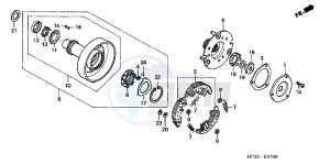 TRX90XE TRX90 Europe Direct - (ED) drawing ONE WAY CLUTCH