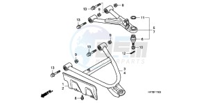 NC750DH NC750D ED drawing PARKING BRAKE LEVER