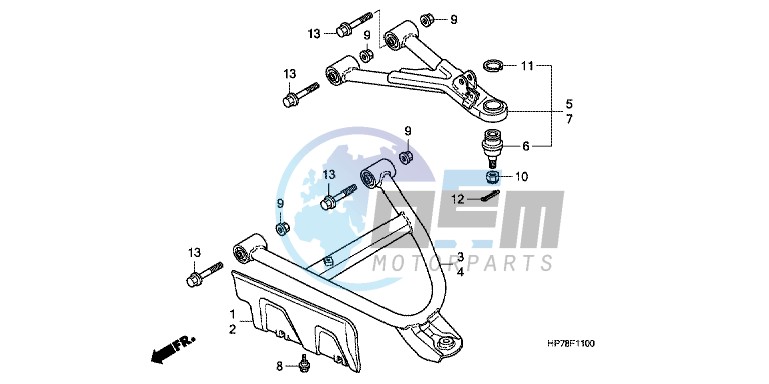 PARKING BRAKE LEVER