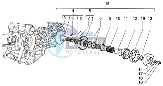 Driven pulley