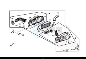 JOYMAX Z 300I ABS (LW30W1-EU) (L9) drawing AIRCLEANER ASSY