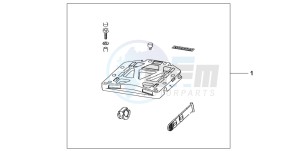 XL600V TRANSALP drawing REAR BASE CARRIER