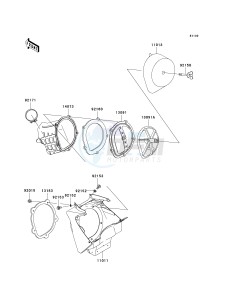 KX 250 R [KX250] (R1) R1 drawing AIR CLEANER