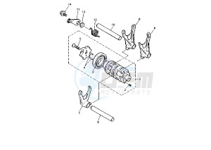 XT E 600 drawing SHIFT CAM-FORK