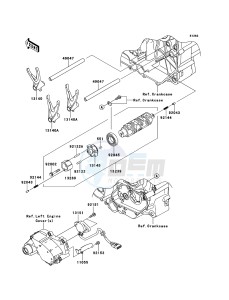 VN1700_VOYAGER_ABS VN1700BBF GB XX (EU ME A(FRICA) drawing Gear Change Drum/Shift Fork(s)